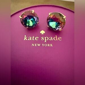 Kate Spade Iridescent Oversized Round Earrings